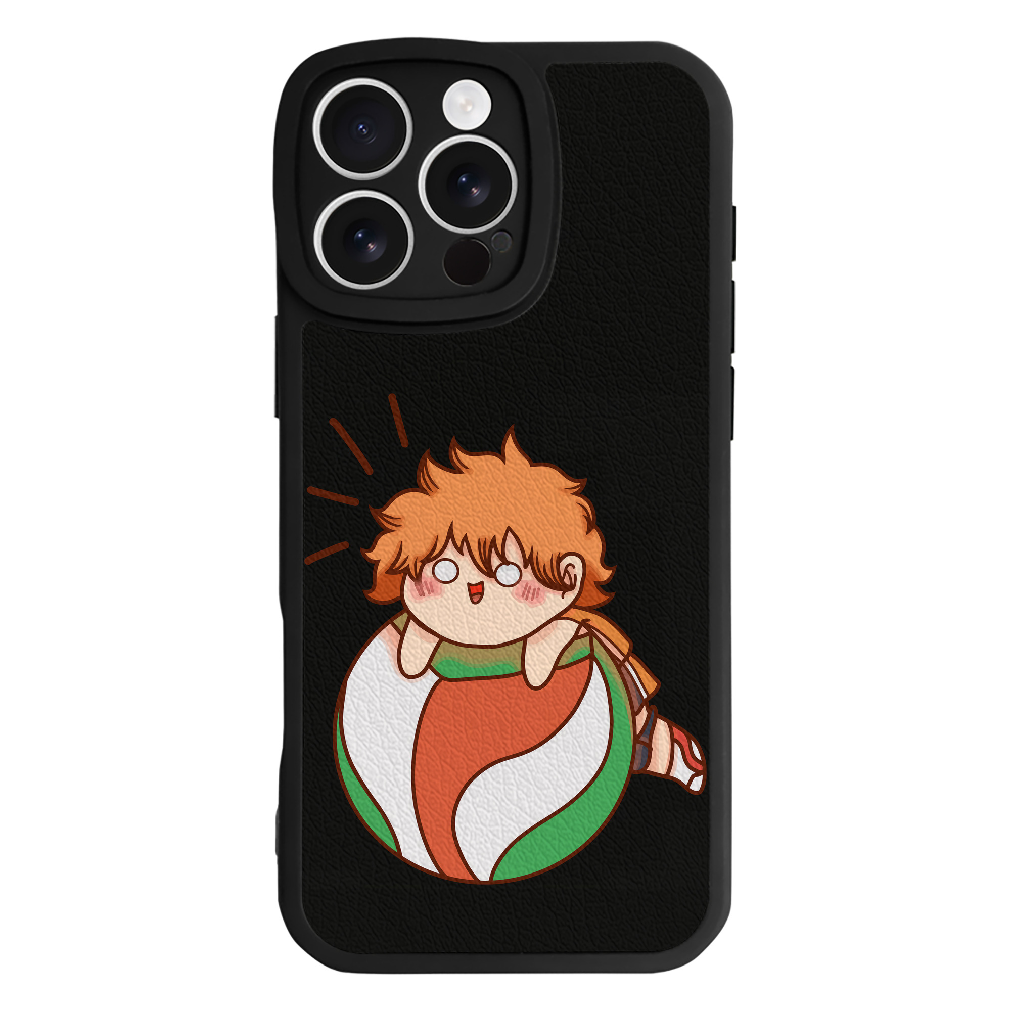 （画像用） ハイキュー!! Haikyu!! 【iPhone 16シリーズ対応】シリコンスマホケース（レザー調） 材質：シリコン